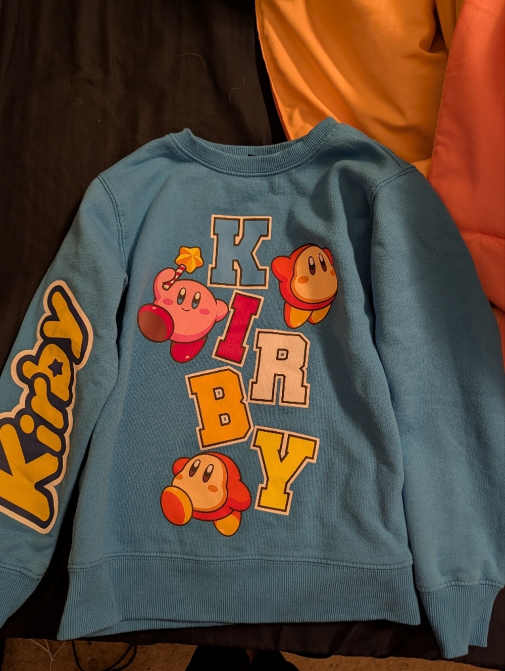 Blue Kirby Graphic Kids Sweatshirt - S